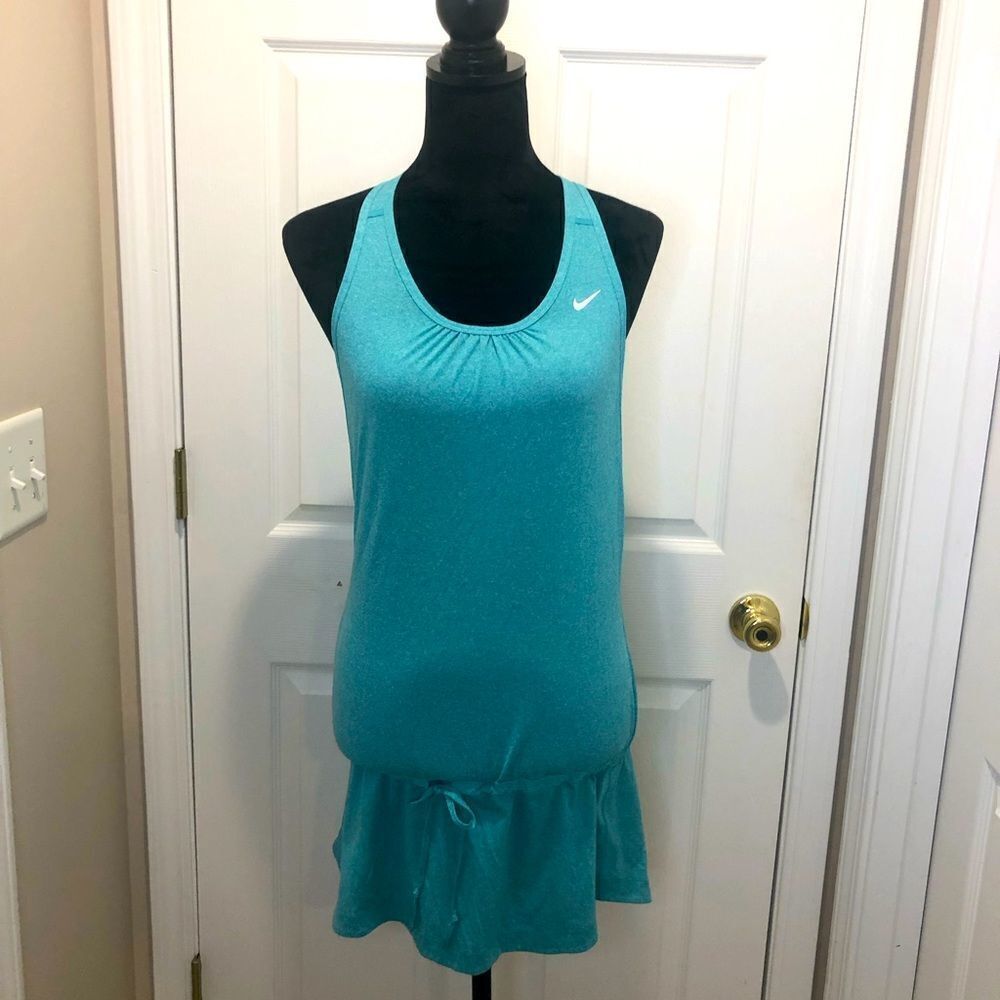 Nike Dri Fit racerback drop waist tank active top, size small
